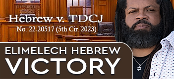 Image showing U.S. Constitution torn with Hebrew representing faith and justice in discrimination case against TDCJ